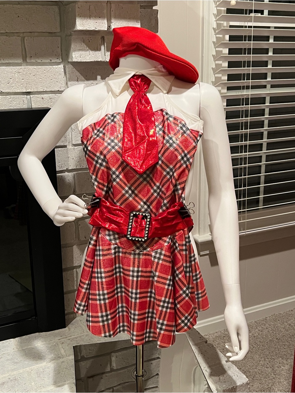 Weissman Child Medium Sparkling Plaid Dance / Halloween Costume 3-Piece Set
